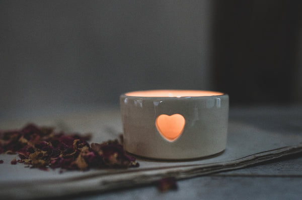 Valentines Artisan Hand Made Heart Tea Light Holders