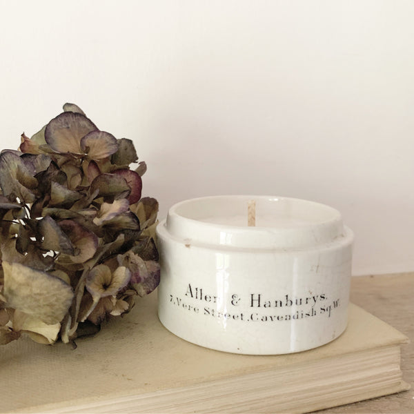 Allen & Hanburys Vintage Dispensing Pot Candle in Wild Fig