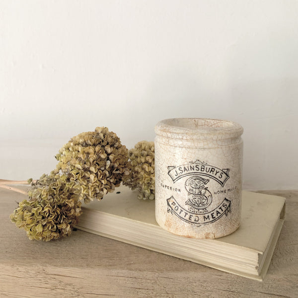 Vintage J Sainsburys Pot Candle in Wild Fig