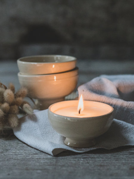 Mini Cafe au Lait Hand Thrown Candles