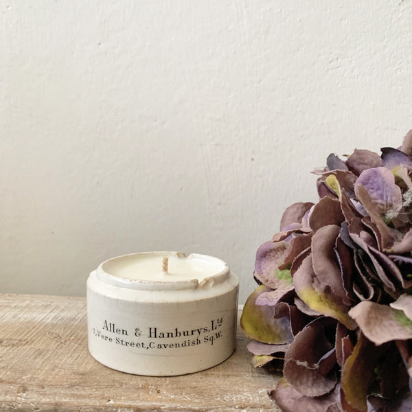Allen & Hanburys Vintage Dispensing Pot Candle in Lavender & Sea Salt