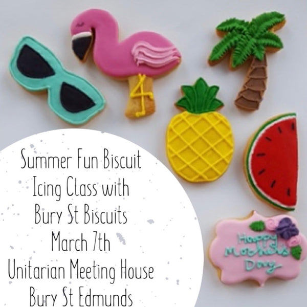 Summer Fun Biscuit Icing Class with Bury St Biscuits