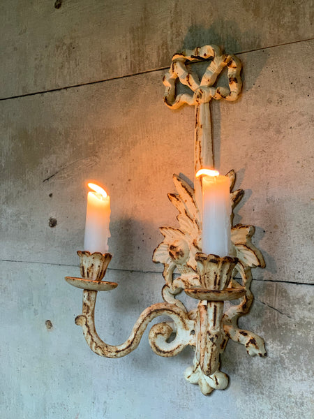 French store candle sconces