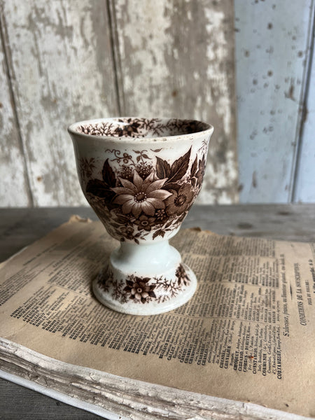 Antique French Transferware Chalice