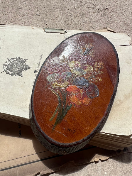 Sweet Vintage Pansy Painting