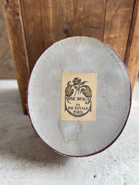 Rose Descat Paris Vintage Hat Box