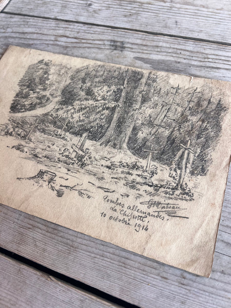 War Memorial Art, Trench Sketch 1914