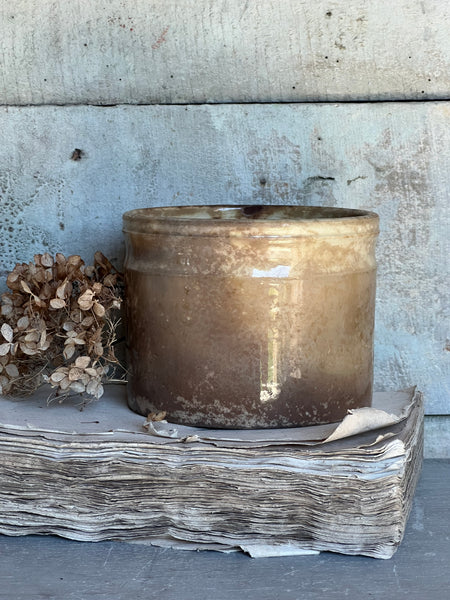 Large French Buttery Antique Pot