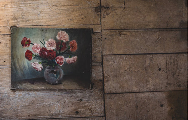 Floral Oil Painting on Canvas