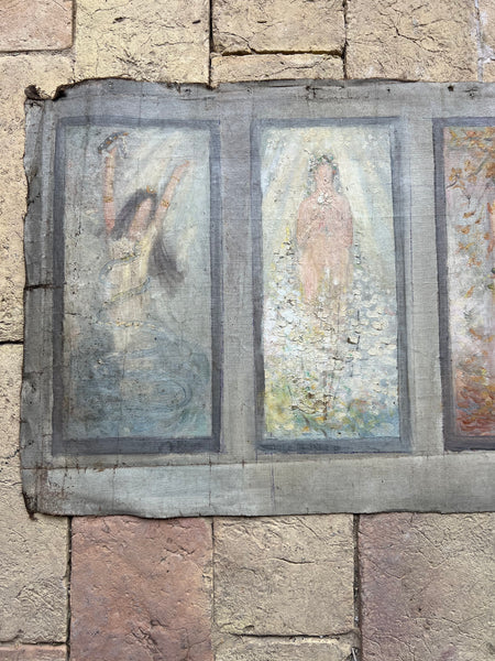 18C Seasonal Ladies Study Oil on Canvas