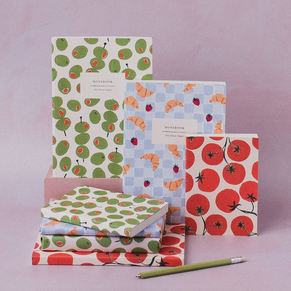 Croissant Cafe Notebook | Blank Page Journal | Notebooks