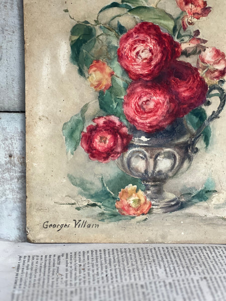 Floral Oil on Board