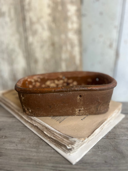 French Rare Rustic Earthenware Faiselle Cheese Mould