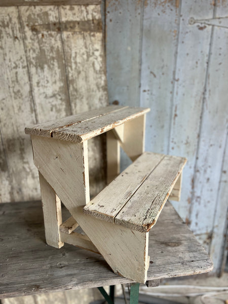 Large Vintage Rustic French Steps