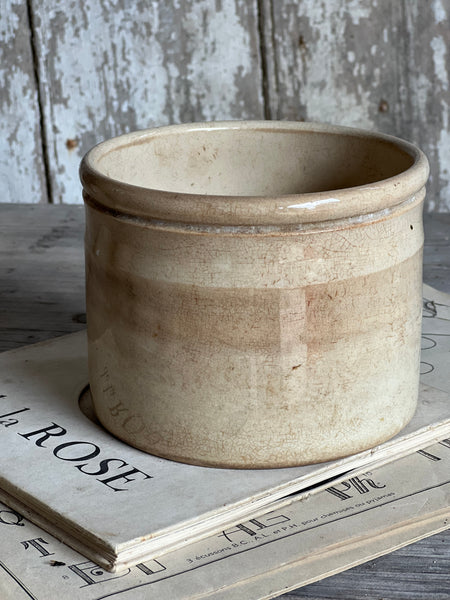 Chunky Buttery Antique Confiture Pot