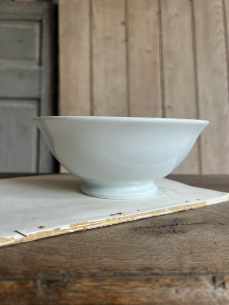 Crisp White Vintage French Bowl