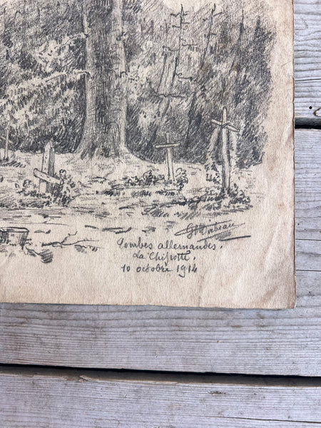 War Memorial Art, Trench Sketch 1914