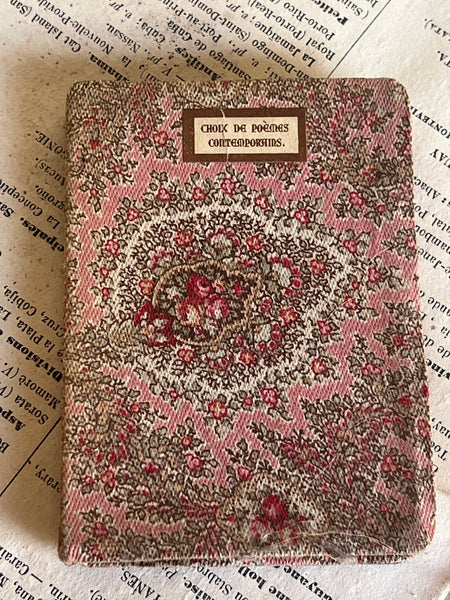 Miniature Fabric French Book