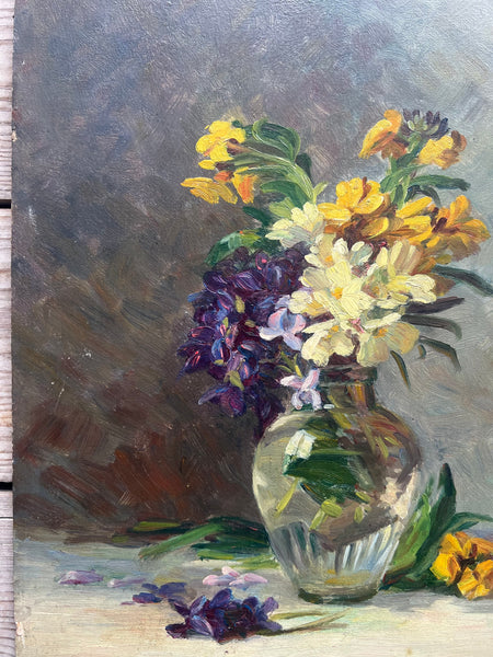 Floral Oil on Board