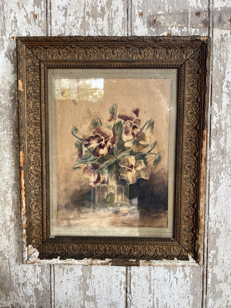 Stunning Vintage Framed Watercolour Painting