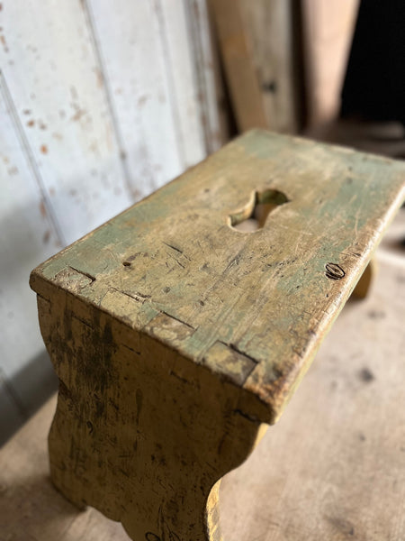 Large Vintage French Stool