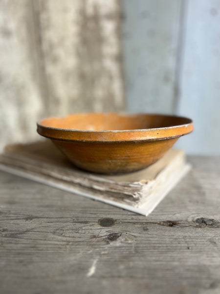 Antique Medium Earthenware Bowl from Provence