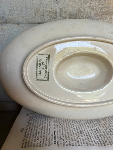 Large Vintage French Sauce Dish