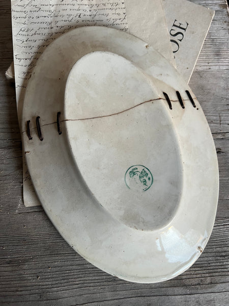 Vintage French Stapled Platter