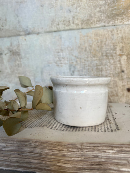 Small Antique French Wide Jar
