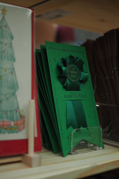 Chief elf & Helper of the year christmas rosette: Helper of the year