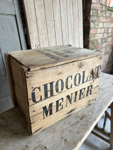 Vintage Chocolat Menier Crate