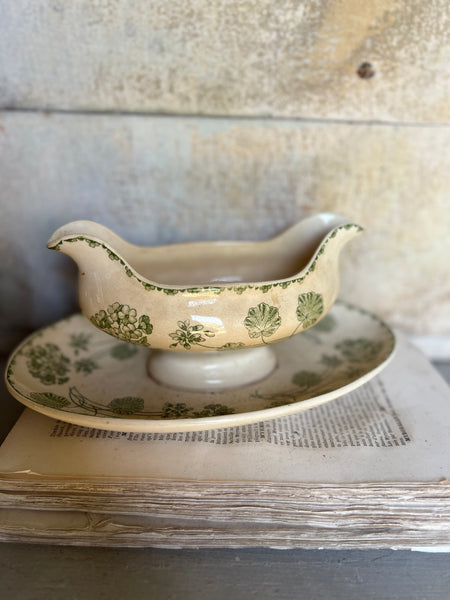 Large Vintage French Sauce Dish