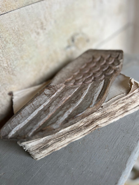 Antique Wooden Carved Wing