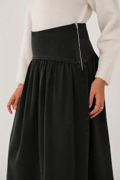 Saige by Nomads Denim Midi Skirt