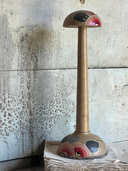 Pink vintage Hand Painted Hat Stand