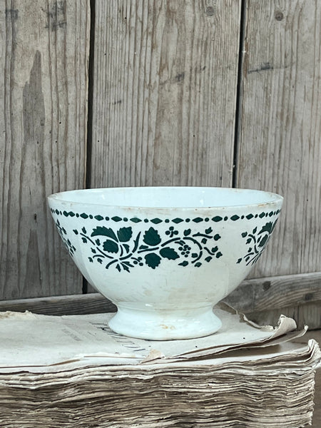 French Green Stencil Cafe au Lait