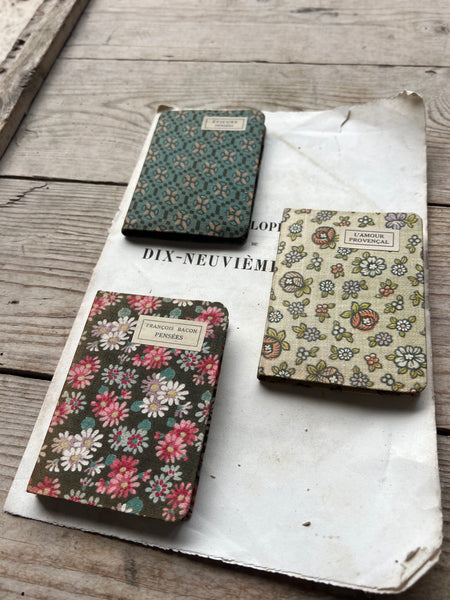 Miniature Fabric French Books for Styling