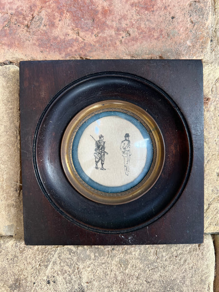 Vintage French Soldier Sketch