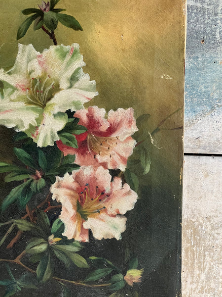 Floral Oil Painting on Canvas