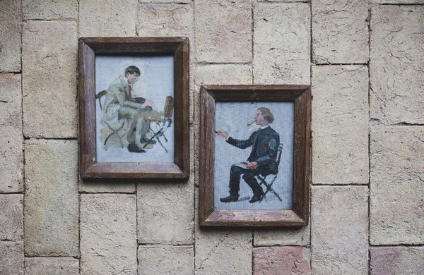 Antique French Artist Oil Paintings