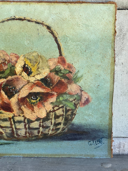 Floral Oil on Board