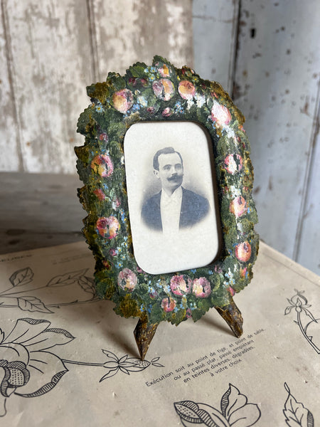 French Antique Hand Painted Frame