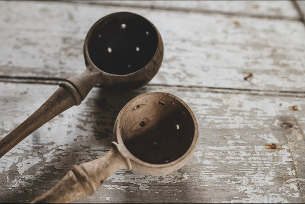 Vintage French Olive Spoons