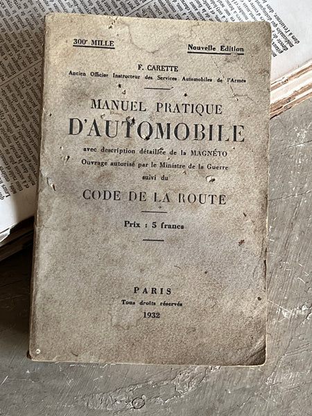 Antique 1932 Automobile Book