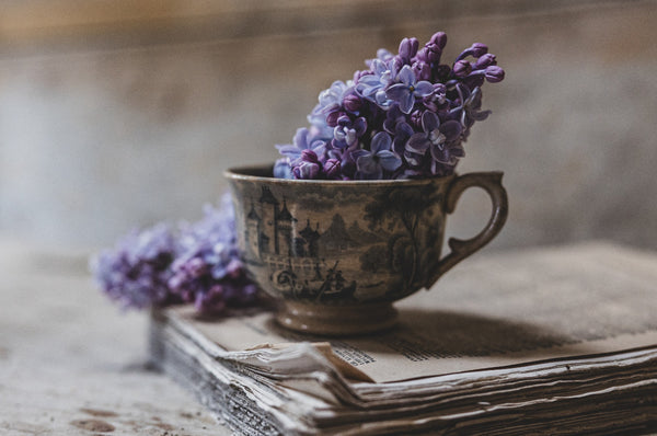 Chateau Scene Rustic Crazed Cup