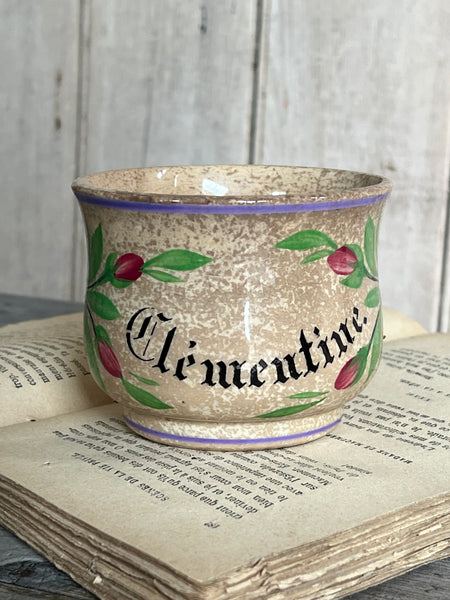 Antique Clementine Crazed Cup