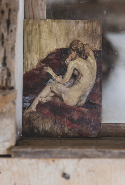 Beautiful Antique Painting on Board