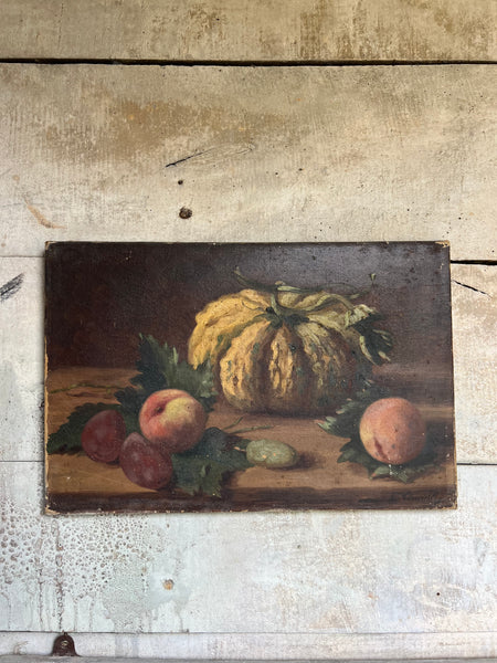 Pumpkin & Fruit Oil Painting on Canvas