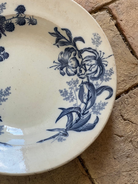 Beautiful Blackberries Vintage Dish