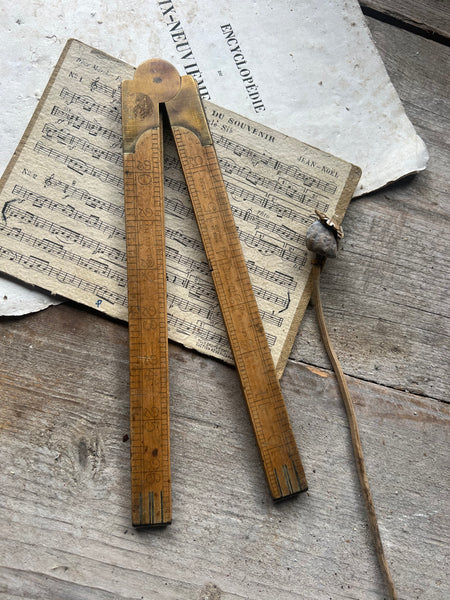 1930s Vintage Rabone Wooden 3ft Rule